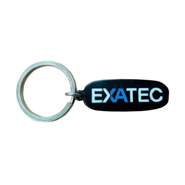 EXATEC black plastic keychain